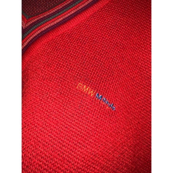 bmw m style wool vintage sweater size large - Picture 2 of 3